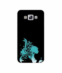 Amazon Brand - Solimo Designer Lady Vector N 3D Printed Hard Back Case Mobile Cover for Samsung Galaxy E7