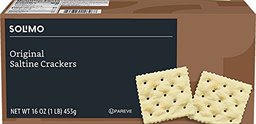 Amazon Brand - Solimo Saltine Crackers, 16 ounce