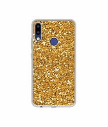 Amazon Brand - Solimo Designer Golden Sparkle UV Printed Soft Back Case Mobile Cover for Tecno Camon I Air 2 Plus