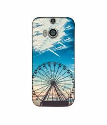 Amazon Brand - Solimo Designer Crown Wheel 3D Printed Hard Back Case Mobile Cover for HTC One M8