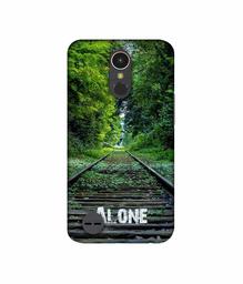 Amazon Brand - Solimo Designer Alone UV Printed Soft Back Case Mobile Cover for LG K10 (2017)