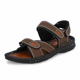 Centrino Men's Brown Fisherman Sandals-11 UK (45 EU) (12 US) (6119-01)