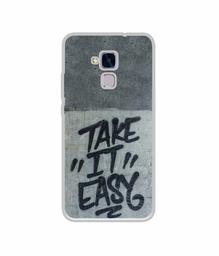 Amazon Brand - Solimo Designer Take It Easy UV Printed Soft Back Case Mobile Cover for Huawei Honor 5c