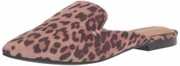 Amazon Essentials Pointy Toe Mule with Mini Heel, Leopardati, EU 42-43