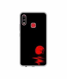 Amazon Brand - Solimo Designer Red Moon UV Printed Soft Back Case Mobile Cover for Infinix Hot 7 pro