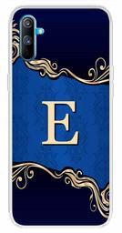 Amazon Brand - Solimo Designer Multicolor Blue Pattern Alphabet-E Printed Soft Back Case Mobile Cover for Realme C3