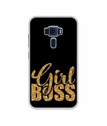 Amazon Brand - Solimo Designer Sparkle Girl Boss UV Printed Soft Back Case Mobile Cover for Asus Zenfone 3 ZE520KL