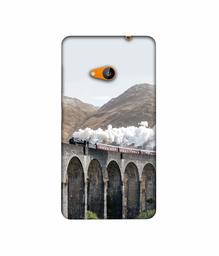 Amazon Brand - Solimo Designer Steam Train 3D Printed Hard Back Case Mobile Cover for Microsoft Lumia 535