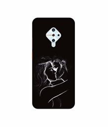 Amazon Brand - Solimo Designer Kissing Couple 3D Printed Hard Back Case Mobile Cover for Vivo S1 Pro