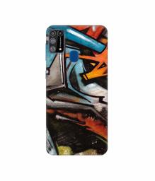 Amazon Brand - Solimo Designer Painting Texture 3D Printed Hard Back Case Mobile Cover for Samsung Galaxy M31