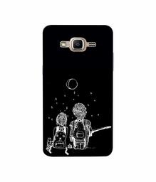 Amazon Brand - Solimo Designer Couples Sitting at Dark 3D Printed Hard Back Case Mobile Cover for Samsung Galaxy J2 Prime