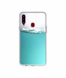 Amazon Brand - Solimo Designer Half Fill UV Printed Soft Back Case Mobile Cover for Samsung Galaxy A20s