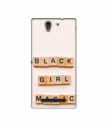 Amazon Brand - Solimo Designer Black Girl Magic 3D Printed Hard Back Case Mobile Cover for Sony Xperia C3 Dual