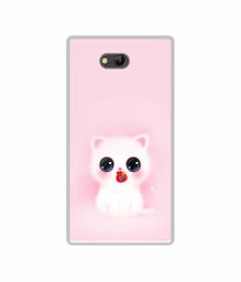 Amazon Brand - Solimo Designer Kitty UV Printed Soft Back Case Mobile Cover for Lyf Wind 4