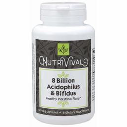 Nutrivival Probiotic 8 Billion Acidoph/ Bifidus Nutritional Supplements, 120 Ounce