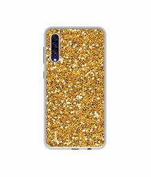 Amazon Brand - Solimo Designer Golden Sparkle UV Printed Soft Back Case Mobile Cover for Samsung Galaxy A30s