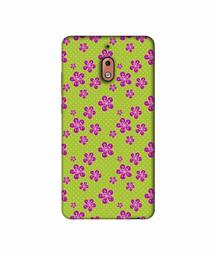 Amazon Brand - Solimo Designer Pink Flower Patterns 3D Printed Hard Back Case Mobile Cover for Nokia 2.1