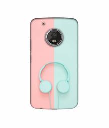 Amazon Brand - Solimo Designer Head Phone UV Printed Soft Back Case Mobile Cover for Motorola Moto G5 Plus