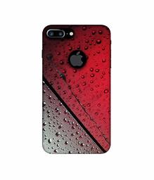 Amazon Brand - Solimo Designer Water Drop On Glass 3D Printed Hard Back Case Mobile Cover for Apple iPhone 7 Plus (Logo Cut)