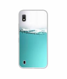 Amazon Brand - Solimo Designer Half Fill UV Printed Soft Back Case Mobile Cover for Samsung Galaxy A10