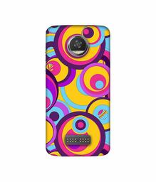 Amazon Brand - Solimo Designer Multicolor Circle 3D Printed Hard Back Case Mobile Cover for Moto Z2 Play