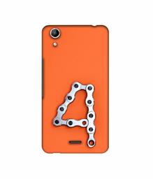 Amazon Brand - Solimo Designer Number Four 3D Printed Hard Back Case Mobile Cover for Micromax Canvas Selfie Lens Q345