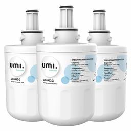 Umi. Essentials DA29-00003G Filtre à Eau de Réfrigérateur de Remplacement, Compatible avec Samsung DA29-00003G, DA29-00003B, DA29-00003A, Aqua-Pure Plus, HAFCU1 (3 Packs)