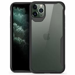 Amazon Brand - Solimo Hybrid Shockproof Mobile Case Cover for Apple iPhone 11 Pro (Black)