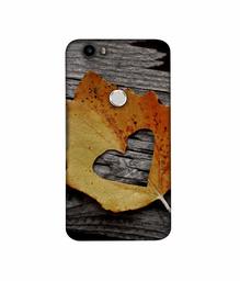 Amazon Brand - Solimo Designer Leaf with Heart Cut 3D Printed Hard Back Case Mobile Cover for Nexus 6P