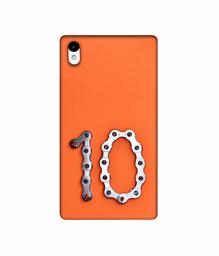 Amazon Brand - Solimo Designer Number Ten 3D Printed Hard Back Case Mobile Cover for Sony Xperia Z2