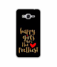 Amazon Brand - Solimo Designer Happy Girls are The Prettiest UV Printed Soft Back Case Mobile Cover for Samsung Galaxy J2 Ace