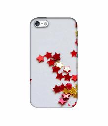 Amazon Brand - Solimo Designer Glittering Stars 3D Printed Hard Back Case Mobile Cover for Apple iPhone SE