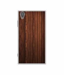 Amazon Brand - Solimo Designer Wooden Texture UV Printed Soft Back Case Mobile Cover for Sony Xperia XA1 Plus