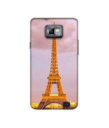 Amazon Brand - Solimo Designer Eiffel Tower Paris 3D Printed Hard Back Case Mobile Cover for Samsung Galaxy S2