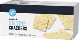 Amazon Brand - Happy Belly Original Saltine Crackers, 16 oz (Previously Solimo)