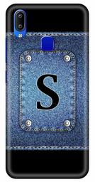 Amazon Brand - Solimo Designer Button Jeans Alphabet-S 3D Printed Hard Back Case Mobile Cover for Vivo Y93