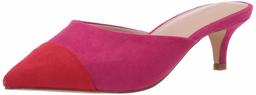 The Drop Paulina Pointed Toe Two-Tone Mule, womens Paulina Pointed Toe Two-Tone Mule Mule, Pink (Rosa/Rot), 3 UK (36 EU)