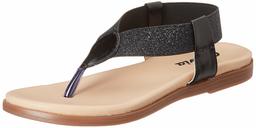 Flavia Women's Black Fashion Sandals-7 UK (39 EU) (8 US) (FL155/BLK)