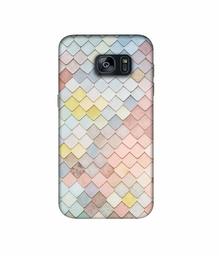 Amazon Brand - Solimo Designer Small Squre Texture 3D Printed Hard Back Case Mobile Cover for Samsung Galaxy S7 Edge