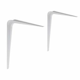 AmazonBasics 10 x 12-Inch Shelf Brackets, White, 4-Pack