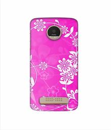 Amazon Brand - Solimo Designer Flower Pattern 3D Printed Hard Back Case Mobile Cover for Motorola Moto Z Play