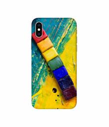 Amazon Brand - Solimo Designer Wax Color Blocks 3D Printed Hard Back Case Mobile Cover for Apple iPhone Xs Max