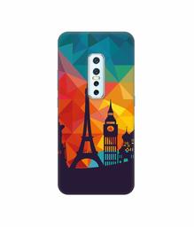 Amazon Brand - Solimo Designer Colored Paris 3D Printed Hard Back Case Mobile Cover for Vivo V17 Pro