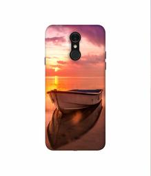 Amazon Brand - Solimo Designer Boat 3D Printed Hard Back Case Mobile Cover for LG Q7