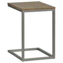 Rivet Industrial Mango-Topped Side Table with Distressed Finish, 19.69