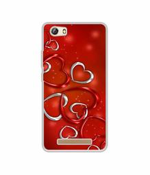 Amazon Brand - Solimo Designer Hearts UV Printed Soft Back Case Mobile Cover for Gionee Marathon M5 lite