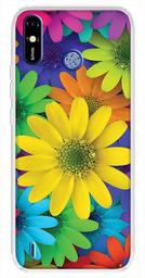 Amazon Brand - Solimo Designer Multicolor African Daisy Design Printed Soft Back Case Mobile Cover for Tecno Spark Go Plus