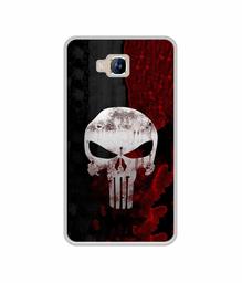 Amazon Brand - Solimo Designer Punisher Skull UV Printed Soft Back Case Mobile Cover for Lyf Wind 2