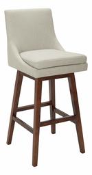 Amazon Brand – Stone & Beam Alaina Contemporary High-Back Swivel Seat Bar Stool, 43