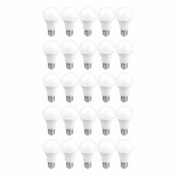 AmazonCommercial 60 Watt Equivalent, 25000 Hours, Dimmable, 800 Lumens, Energy Star and CEC (California) Compliant, A19 LED Light Bulb - Pack of 25, Soft White